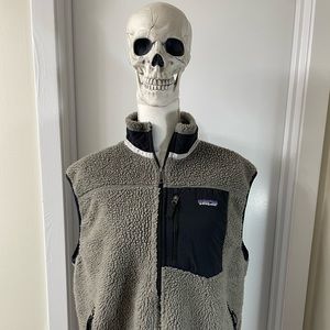 Patagonia Men’s Zip Up Fleece Vest, Sz L